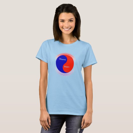 Obama ~ Biden Yin Yang T-Shirt (Vorne ganz)