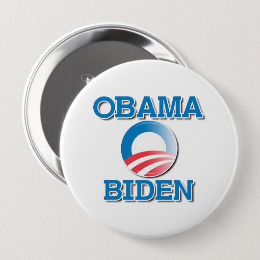 OBAMA BIDEN ZWEI NAMEN -.pnng Button (Vorne & Hinten)