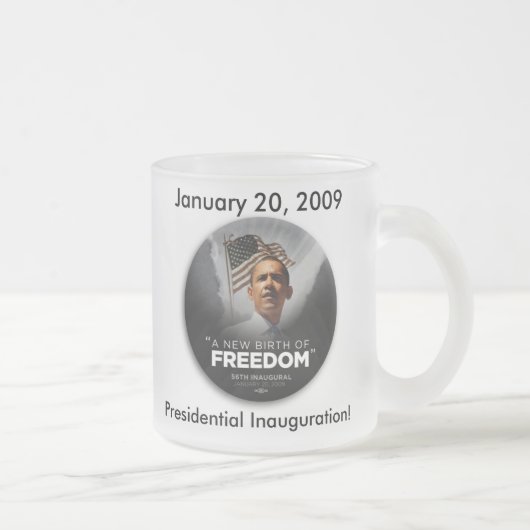 Obama-Bier-Tasse! Mattglastasse (Rechts)