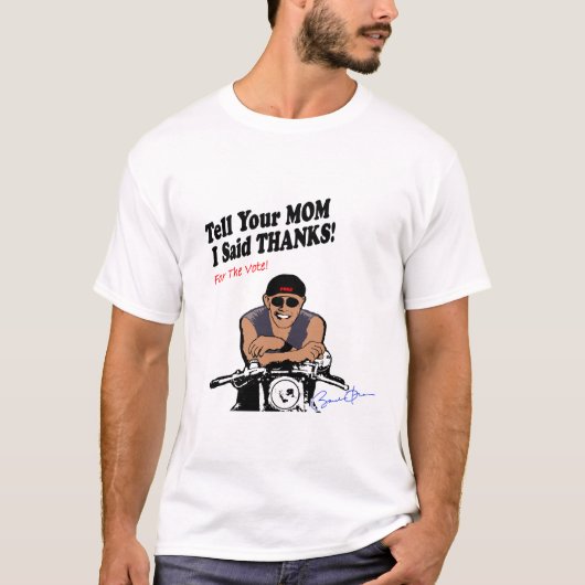 Obama Biker T - Shirt (Vorderseite)