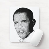 Obama-Bleistift-Zeichnen Mousepad (Mit Mouse)
