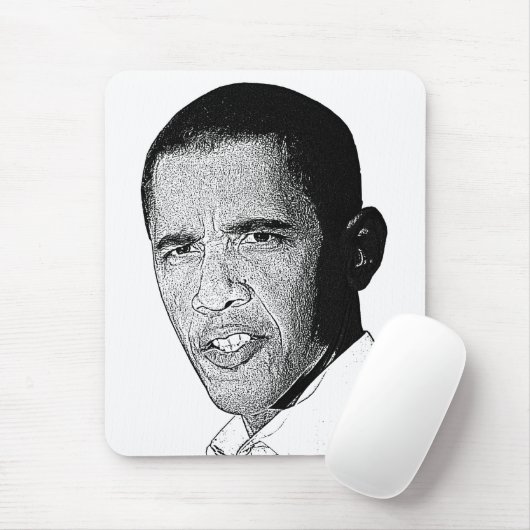Obama-Bleistift-Zeichnen Mousepad (Mit Mouse)