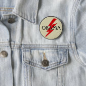 OBAMA-Blitz-Bolzen-Knopf Button (Beispiel)