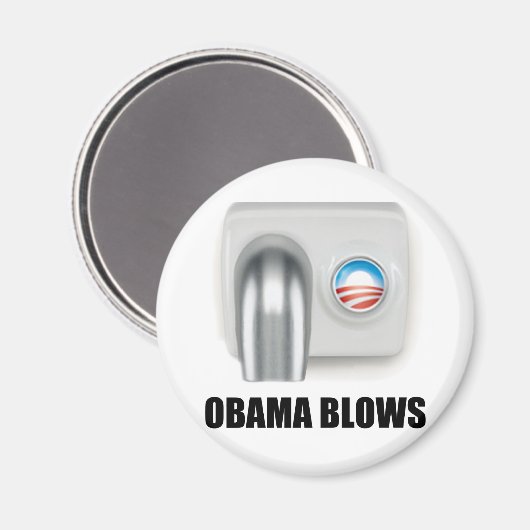 Obama Blows Magnet (Vorderseite/Rückseite)
