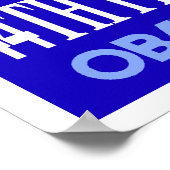 Obama Blue 44. Präsident Poster 3 (Ecke)