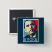 Obama: Brach Button (Vorne & Hinten)