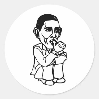Obama braucht einen Windenwechsel Runder Aufkleber