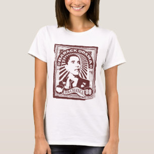 Obama-Briefmarke (Rosa) T-Shirt