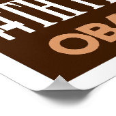 Obama Brown 44. Präsident Poster 3 (Ecke)