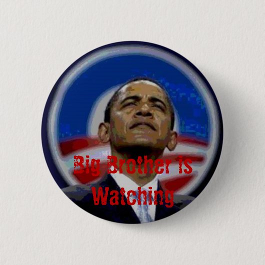 Obama-Bruder-Knopf Button (Vorderseite)
