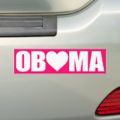 ""OBAMA" BUCHSTABIERT MIT HERZEN " AUTOAUFKLEBER (Auf Auto)