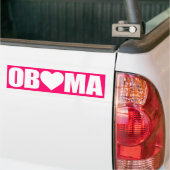 ""OBAMA" BUCHSTABIERT MIT HERZEN " AUTOAUFKLEBER (Auf Lkw)