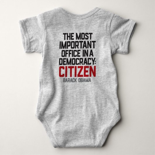 Obama | Bürgerangebot | Baby Strampler (Rückseite)
