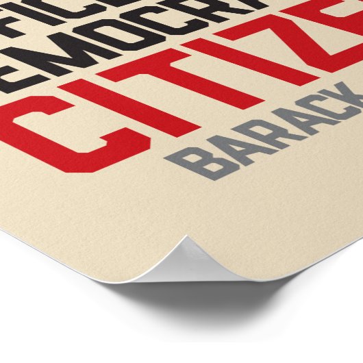 Obama | Bürgerangebot | Poster (Ecke)