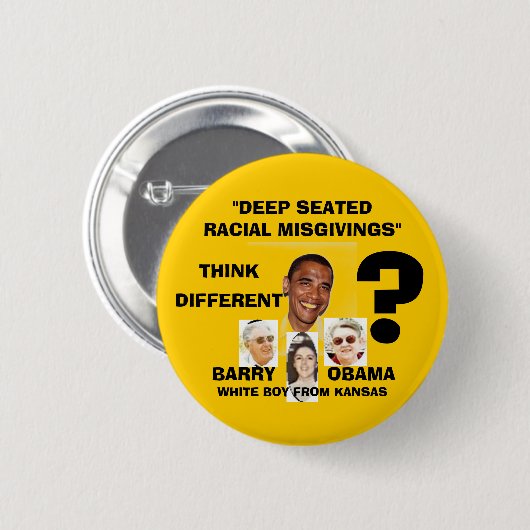 OBAMA? BUTTON (Vorne & Hinten)