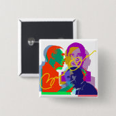 Obama Button (Vorne & Hinten)