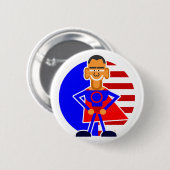OBAMA BUTTON (Vorne & Hinten)