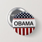 OBAMA BUTTON (Vorne & Hinten)