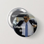 Obama-Button Button (Vorne & Hinten)