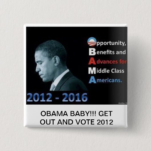 OBAMA-BUTTONE BUTTON (Vorderseite)