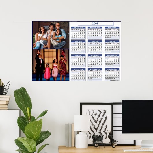 OBAMA CALENDAR POSTER (Heimbüro)