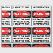 OBAMA CARE REGIFING GESCHENKPAPIER (Flach)