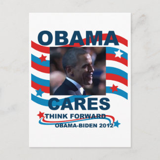 Obama Cares Postkarte
