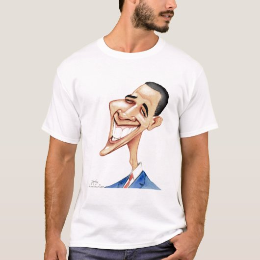 Obama-Cartoon-T - Shirt (Vorderseite)