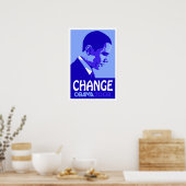 Obama - Change Blue Poster (Küche)