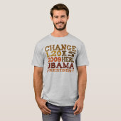 OBAMA Change is Here - T - Shirt (Vorne ganz)
