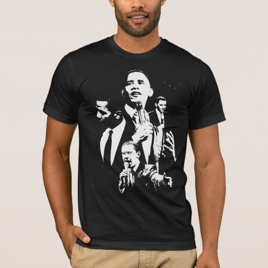 Obama-Collage durch akamundo T-Shirt (Vorderseite)