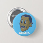 obama-ComicFace-Taste Button (Vorne & Hinten)
