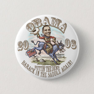 Obama-Cowboy 2008 Button