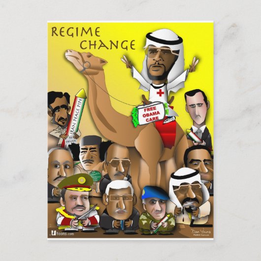 Obama Crude Policy Postkarte (Vorderseite)