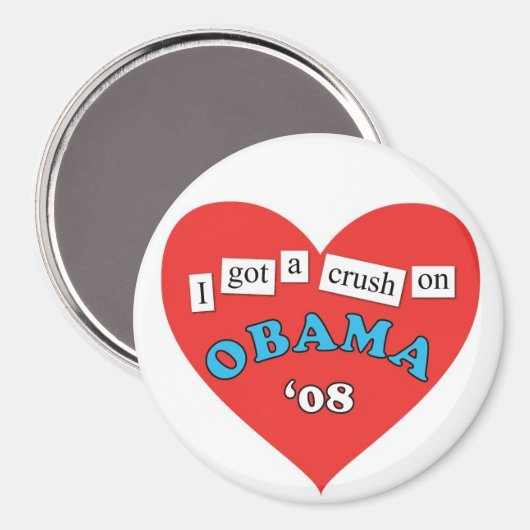 Obama Crush Magnet (Vorderseite/Rückseite)