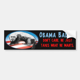 Obama-Dachs - nimmt gerade, was er will Autoaufkleber