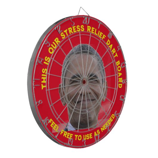 Obama Dartboard Dartscheibe (Vorderseite Links)