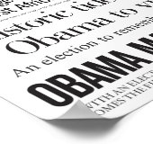 Obama: Das 44. Headline Collage Poster von Präside (Ecke)