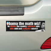 Obama das Mathe wiz - AntiObama 2012 Autoaufkleber (Auf Auto)