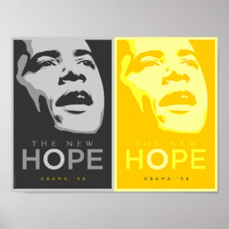 Obama - Das neue Hope Black and Gold Poster