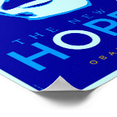 Obama - Das neue Hope Blue & Gold Poster (Ecke)