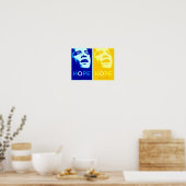 Obama - Das neue Hope Blue & Gold Poster (Küche)