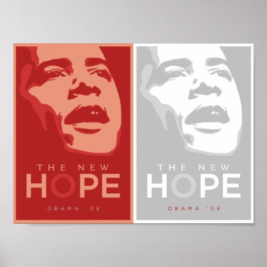 Obama - Das neue Hope Red & White Poster (Vorne)