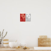 Obama - Das neue Hope Red & White Poster (Küche)