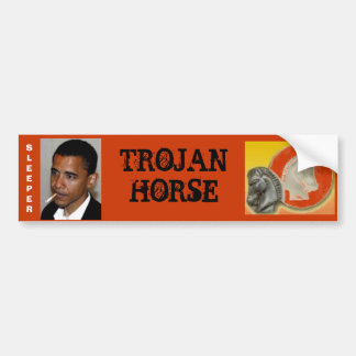 Obama, das Trojan Horse Autoaufkleber