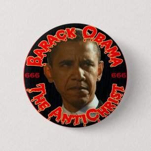 Obama der Antichrist Button
