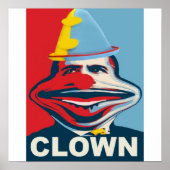 Obama Der Clown Poster (Vorne)