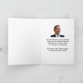 Obama der Elitäre Karte (Innenseite)