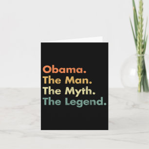 Obama der Mann der Mythos der Legende Karte