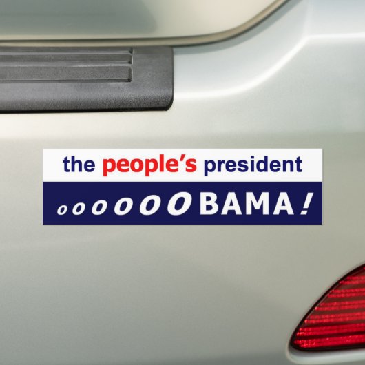 Obama, der Präsident der Leute - Autoaufkleber (Auf Auto)